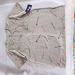 Men's Champion authentic shirt, Grey, sz XL.